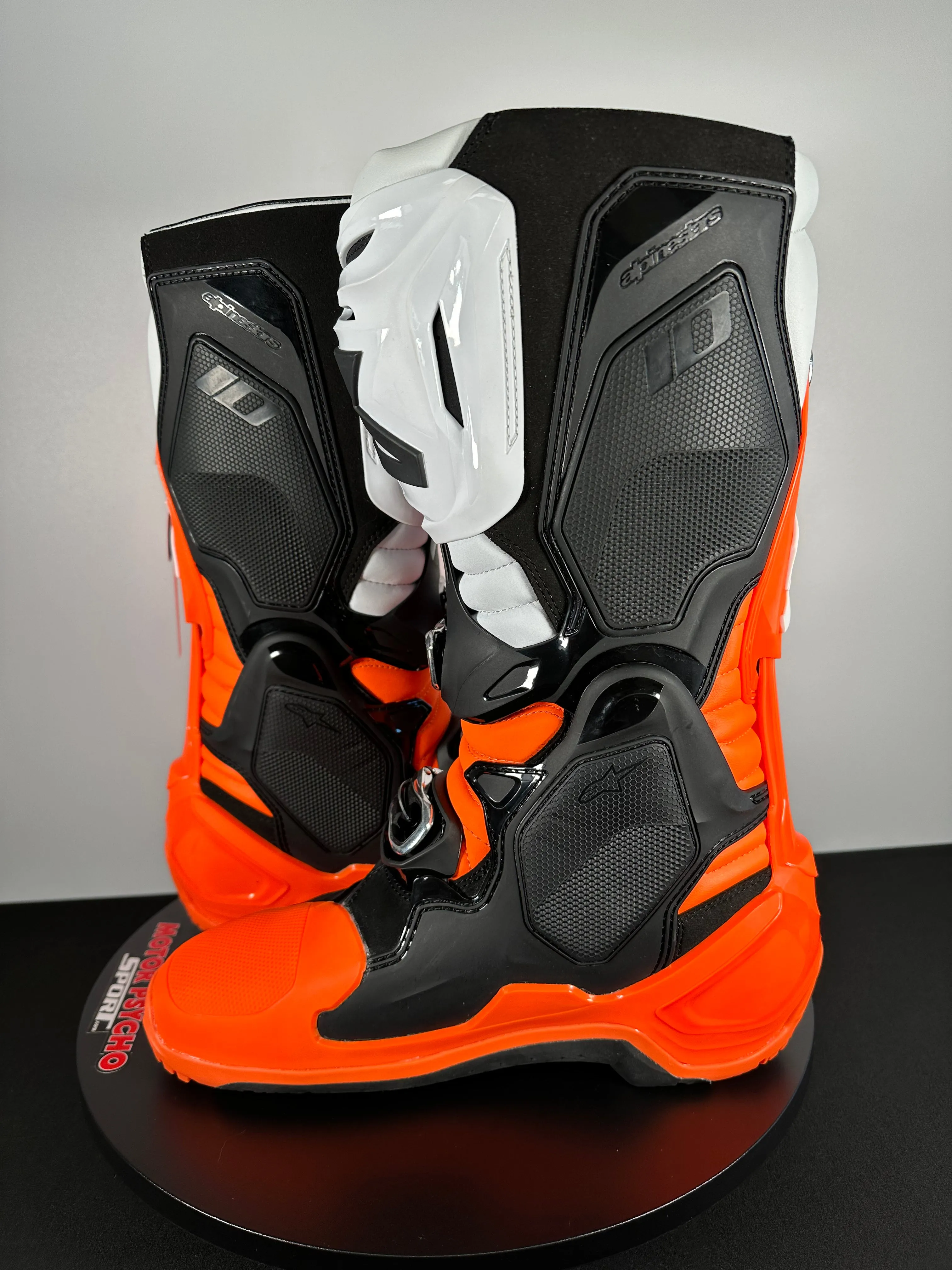 Alpinestars Tech 10 Enduro Boots - Orange Fluo/Black/White