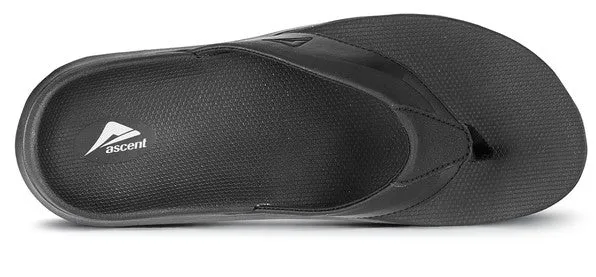 Ascent Groove Recovery Sandals Black