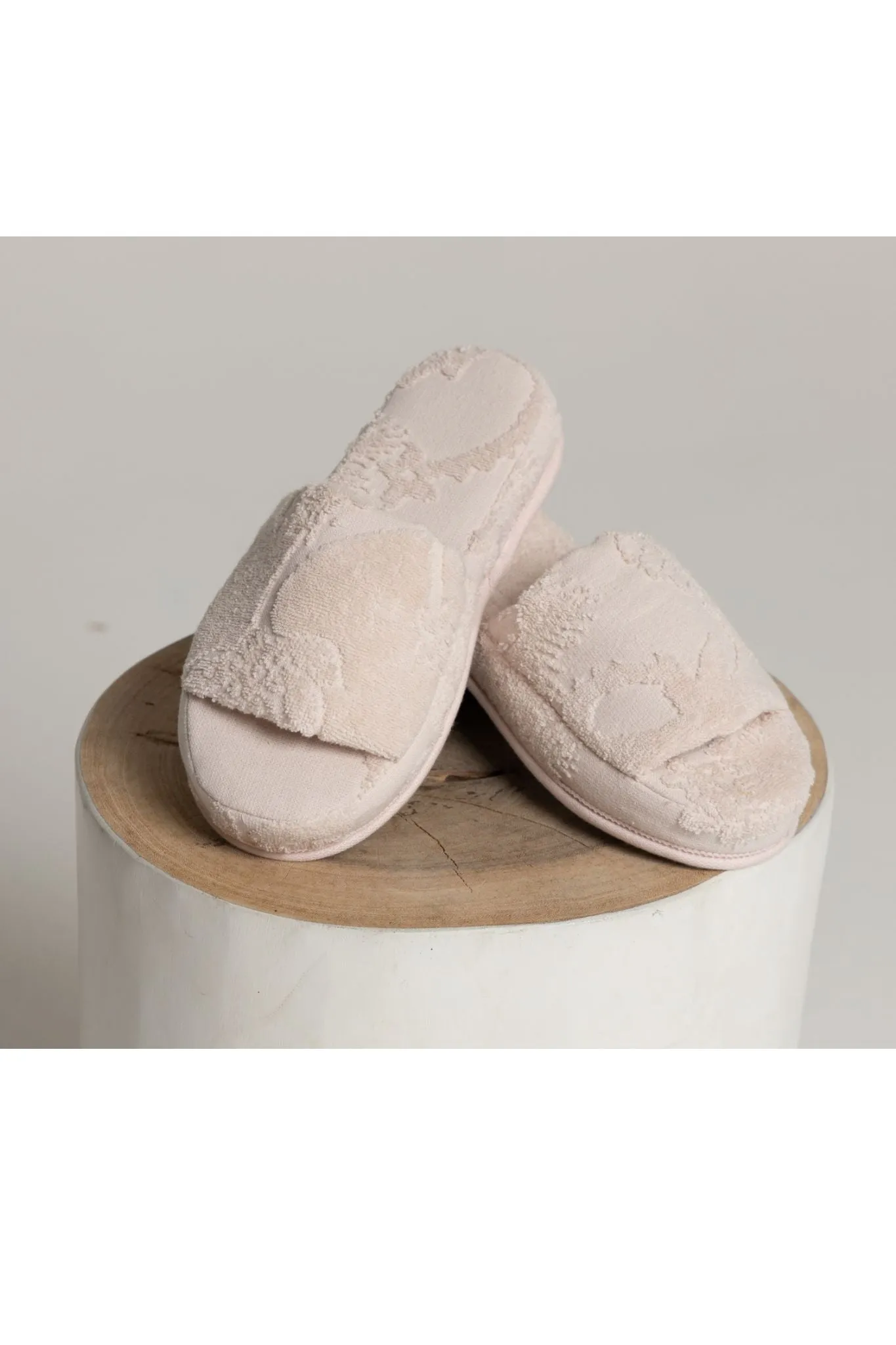 Bondi Towelling Slippers - Blush