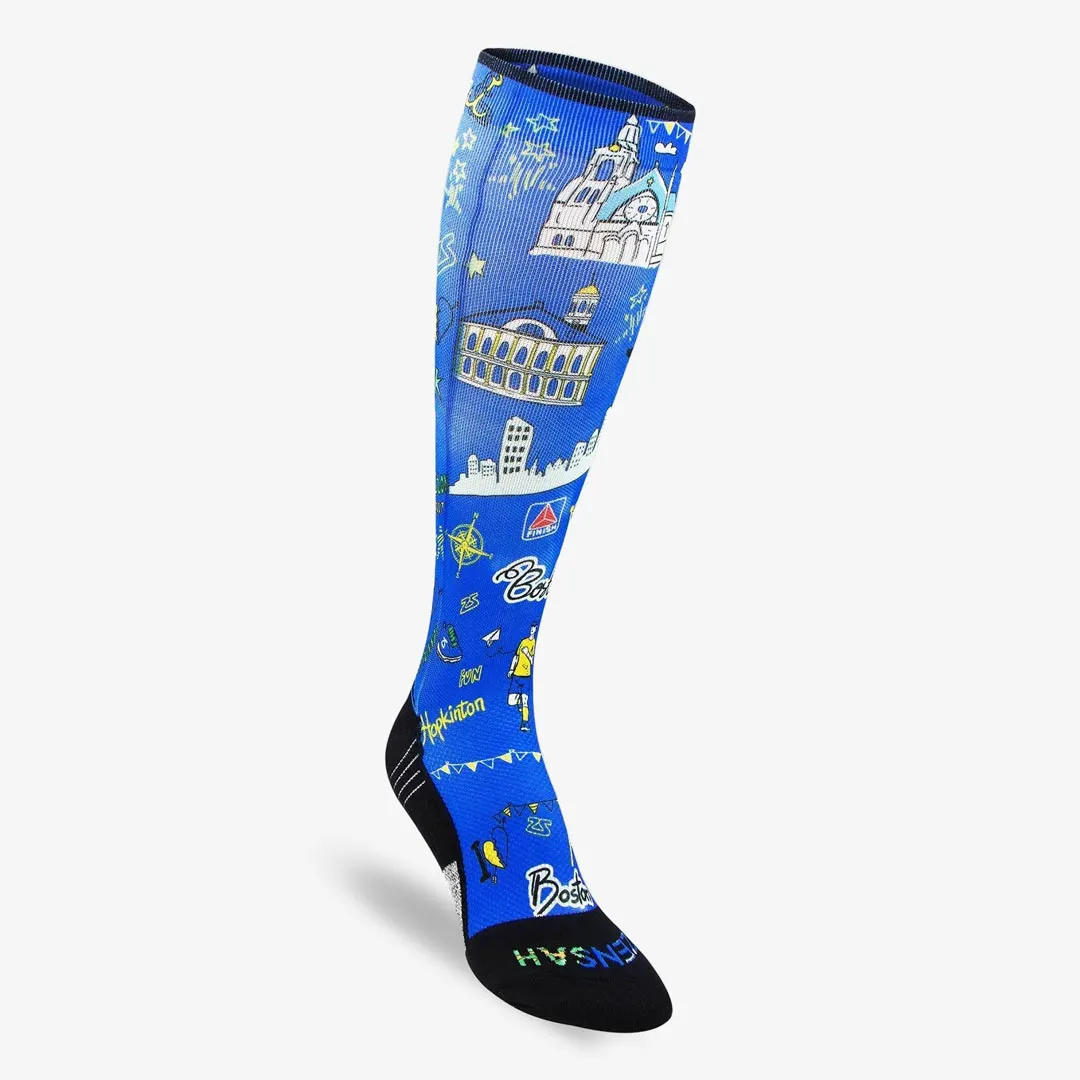 Boston Doodle 2.0 Compression Socks (Knee-High)