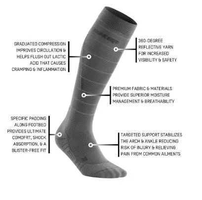 CEP Reflective Tall Compression Socks Men