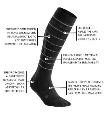 CEP Reflective Tall Compression Socks Men