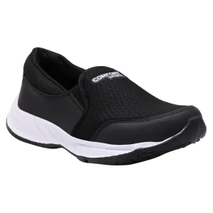 Comfort Men Slip On Sport Black Mesh Running Shoes