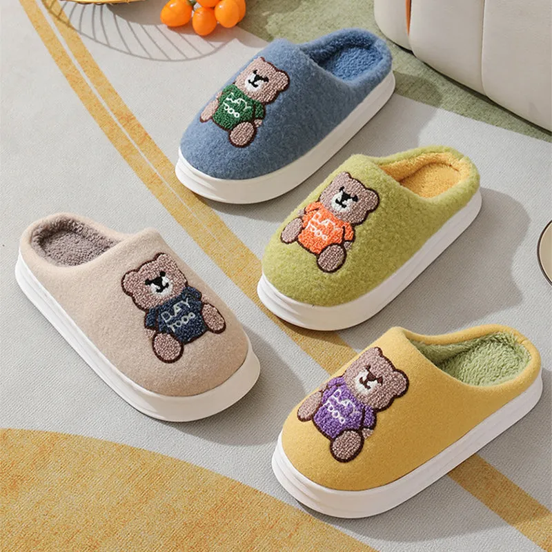 Cute Teddy bear Slippers | Warm Indoor Slippers