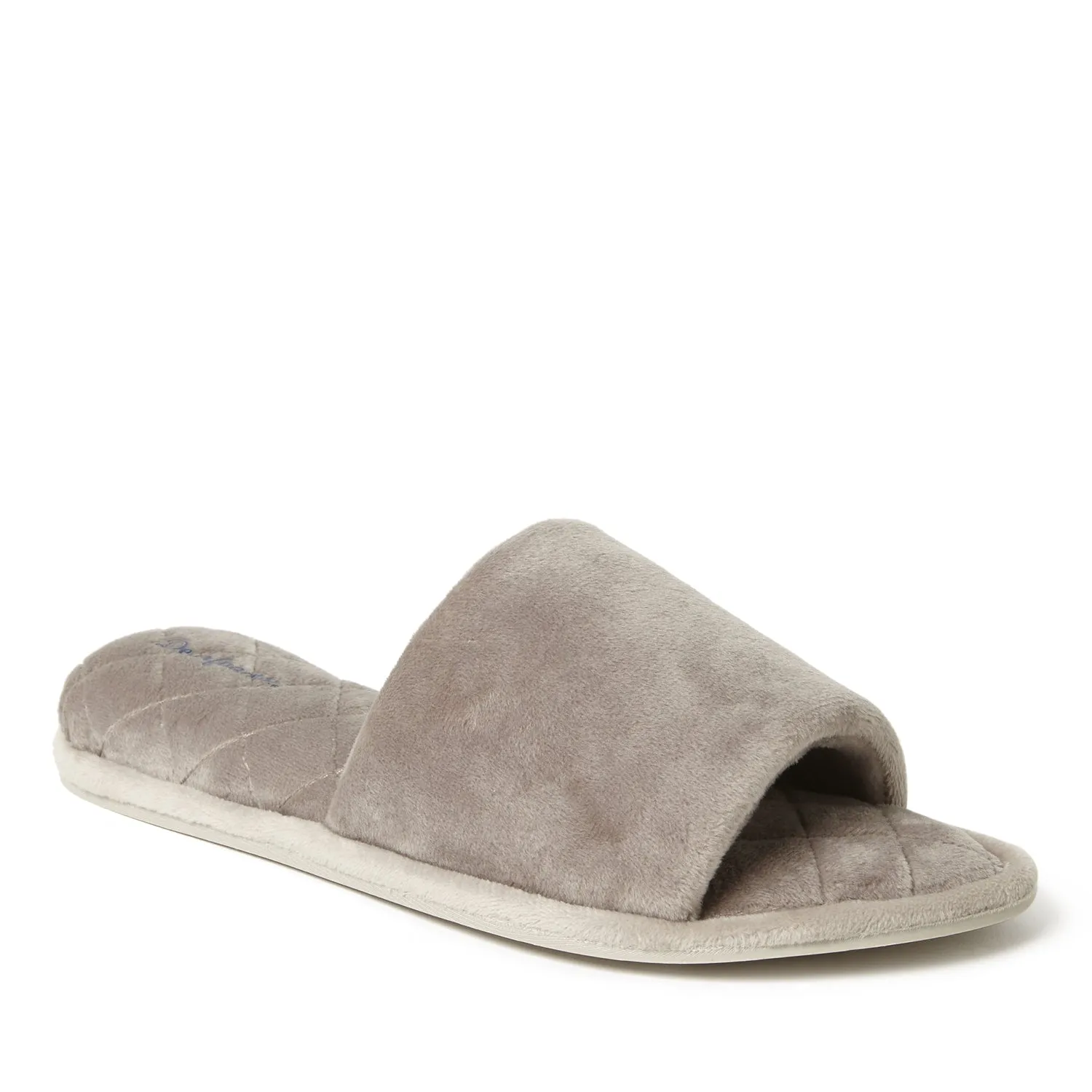 Dearfoams Womens Beatrice Mf Velour Side Gore Slide W Mf