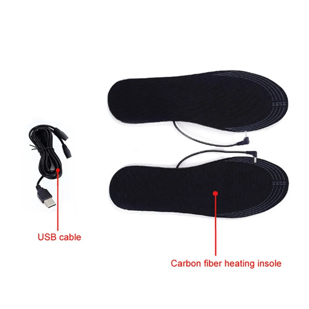 Electric Heating Cut-to-Fit Insoles Washable Thermal Foot Warmer Sock Cushion for Men and Women