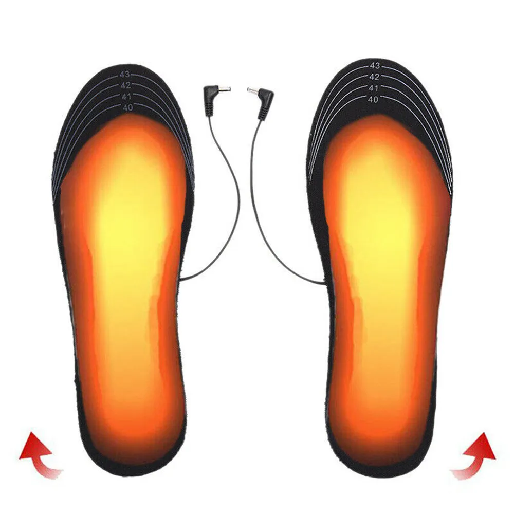 Electric Heating Cut-to-Fit Insoles Washable Thermal Foot Warmer Sock Cushion for Men and Women