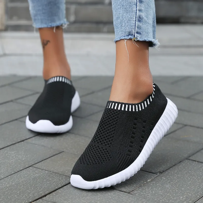 Embrace Active Comfort with Owlkay Mesh Women Casual Slip-On Shoes