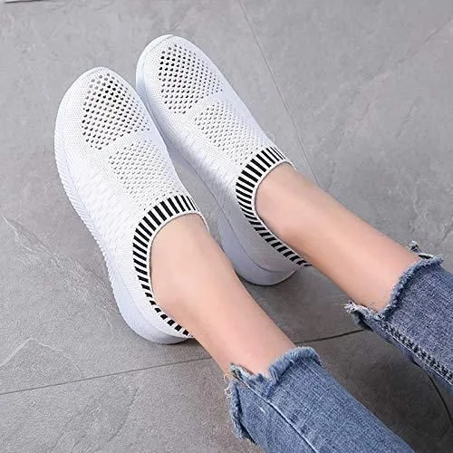 Embrace Active Comfort with Owlkay Mesh Women Casual Slip-On Shoes