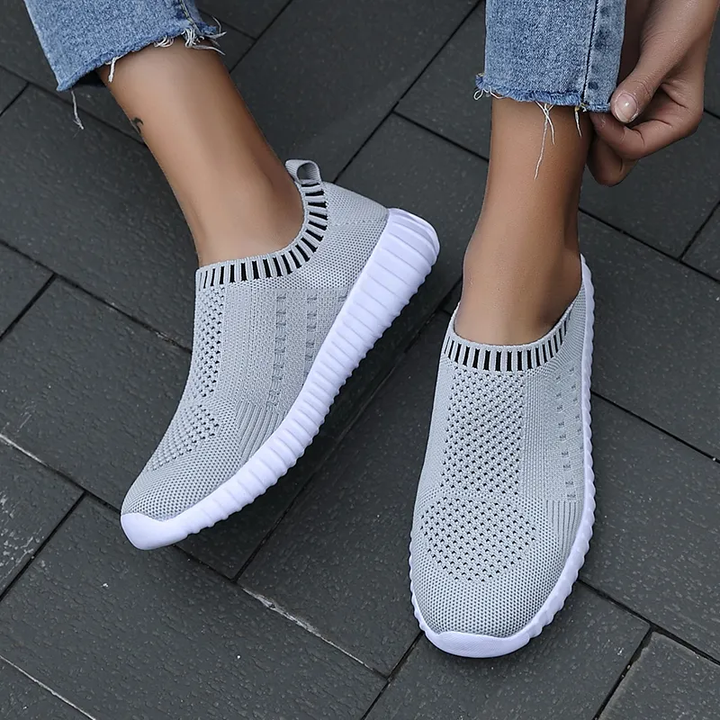 Embrace Active Comfort with Owlkay Mesh Women Casual Slip-On Shoes