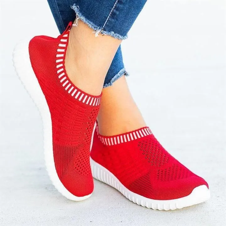 Embrace Active Comfort with Owlkay Mesh Women Casual Slip-On Shoes