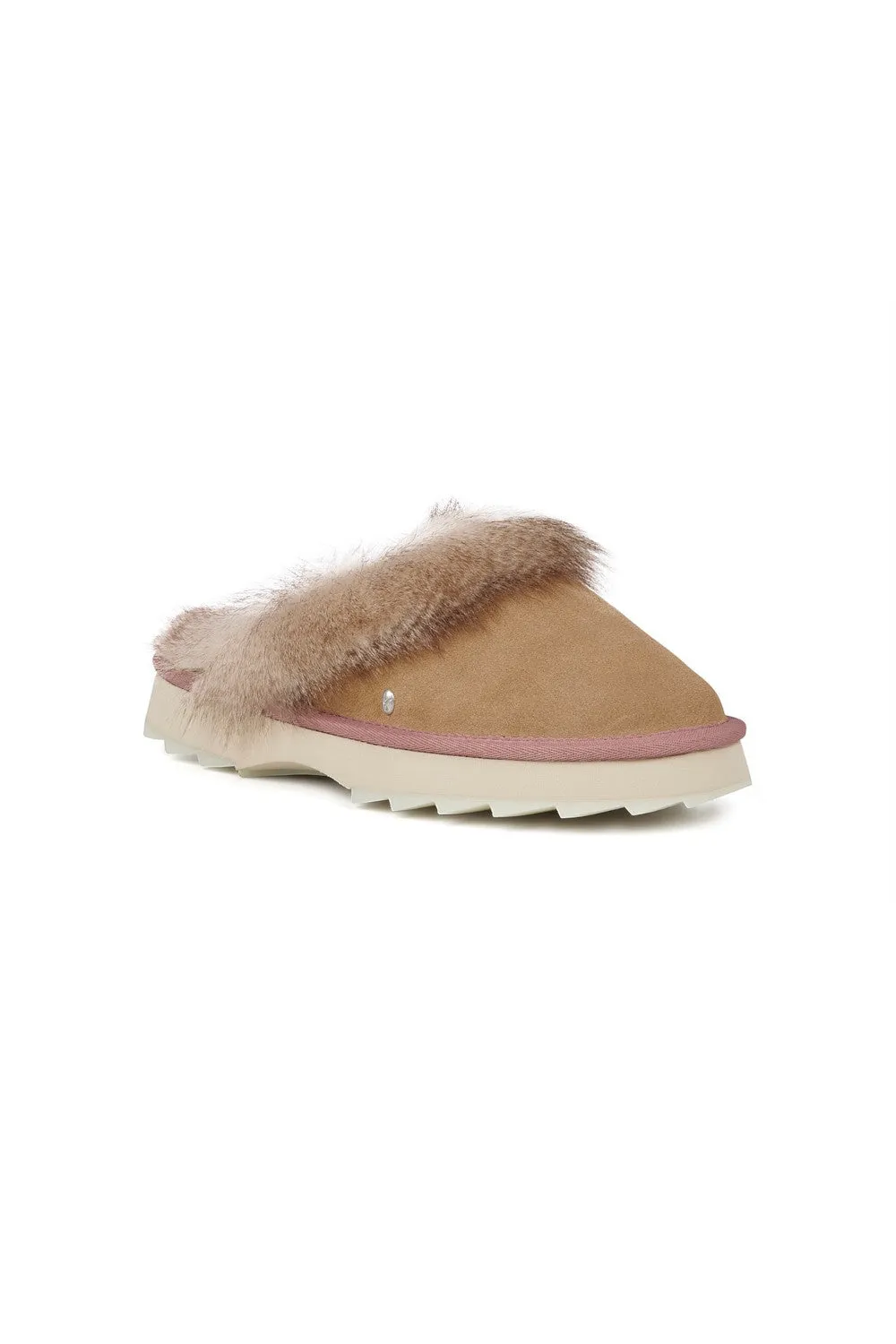 Emu Australia Jolie Sharky Crimp Slippers in Camel