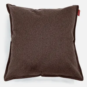 Extra Large Throw Pillow Cover 70 x 70cm - Interalli Wool Brown