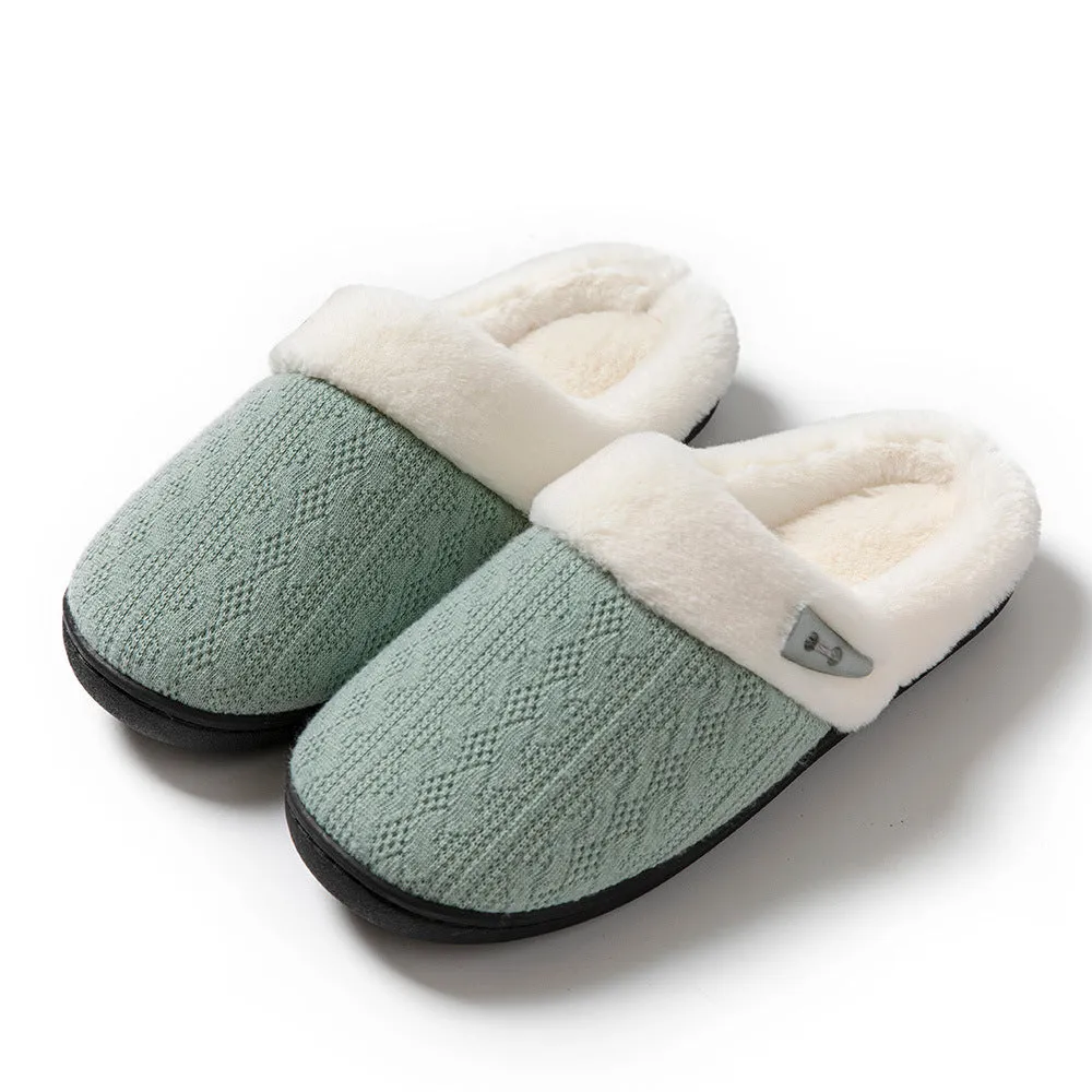 FluffKnit Cozy Plush Slippers | Fluffy Indoor Slippers