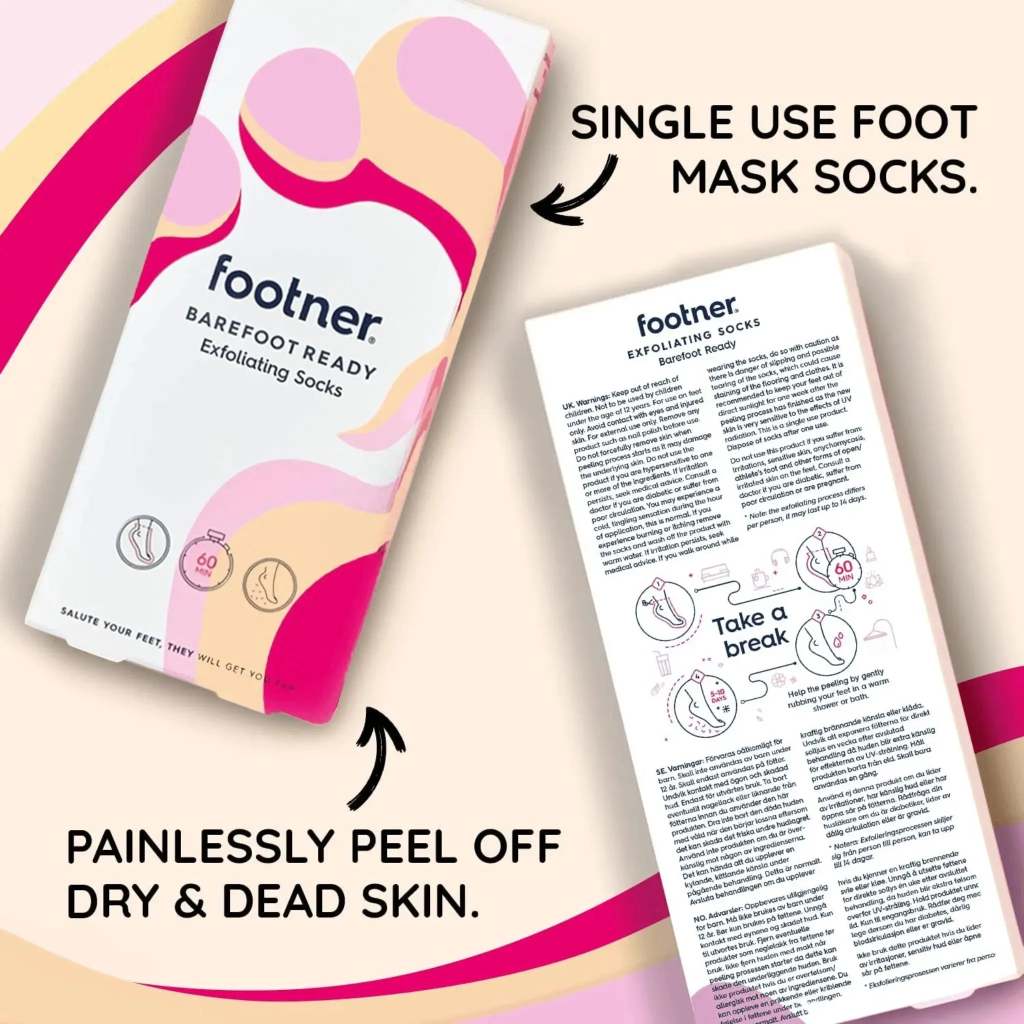 Footner Exfoliating Socks Foot Mask