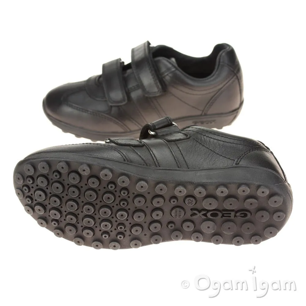 Geox Xitizen Boys - Girls Black School Shoe