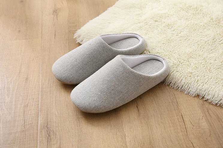 Indoor Slippers - Bedroom Slippers - Women's Slippers - Women's Shoes - Comfy Fluffy Slippers - Soft Flops - Cotton Linen