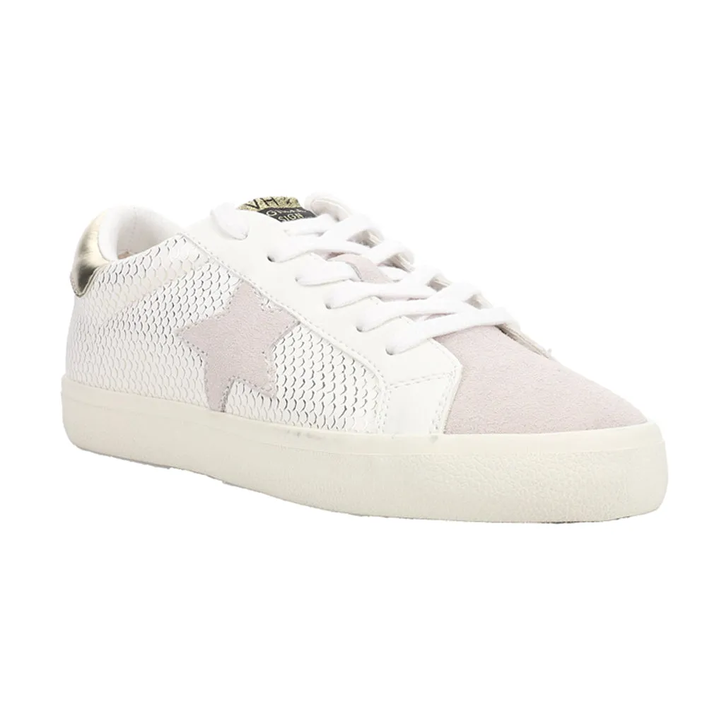 Kate Snake Metallic Lace Up Sneakers