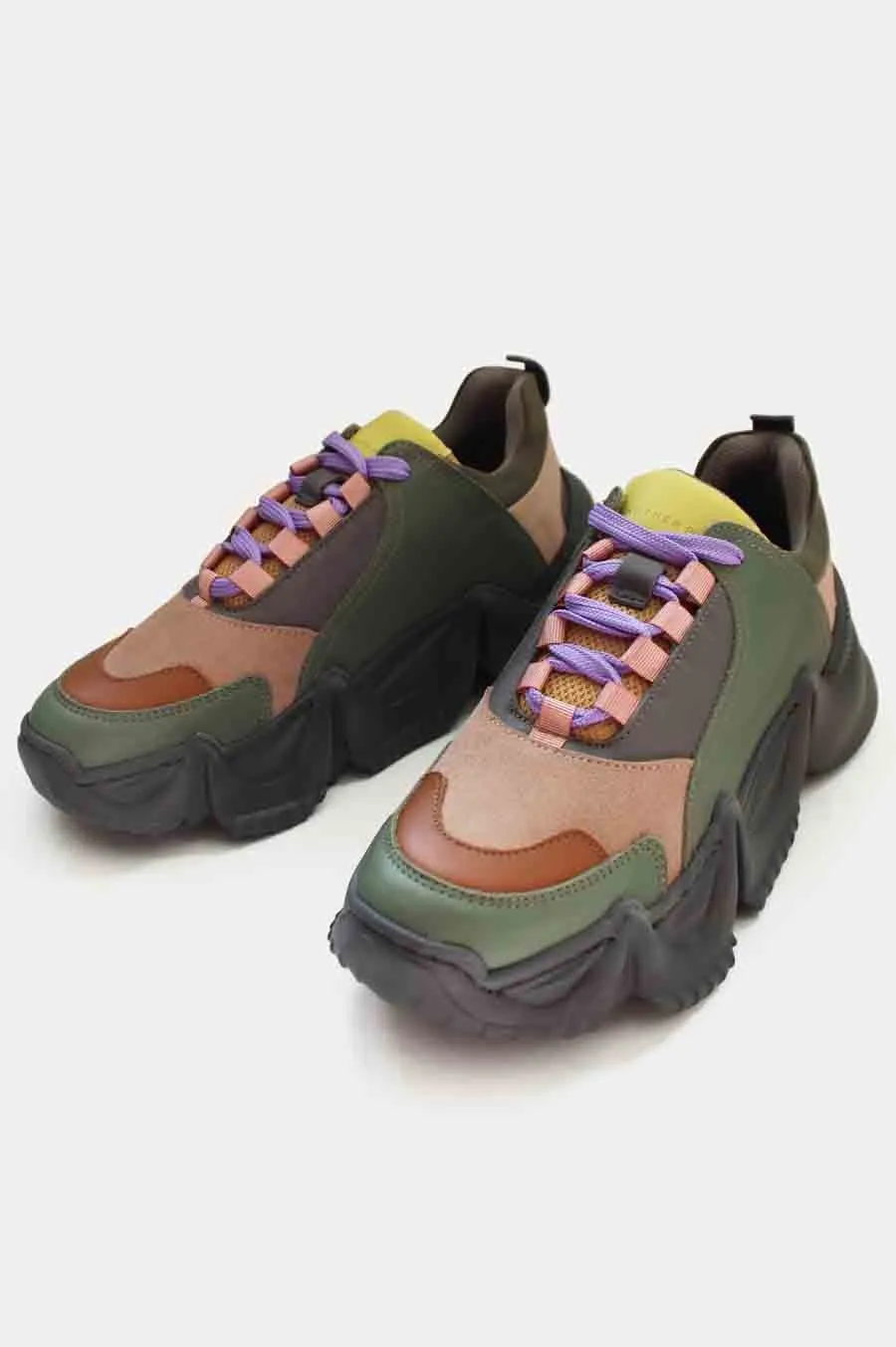 Lolly Sneakers Multi Army Green