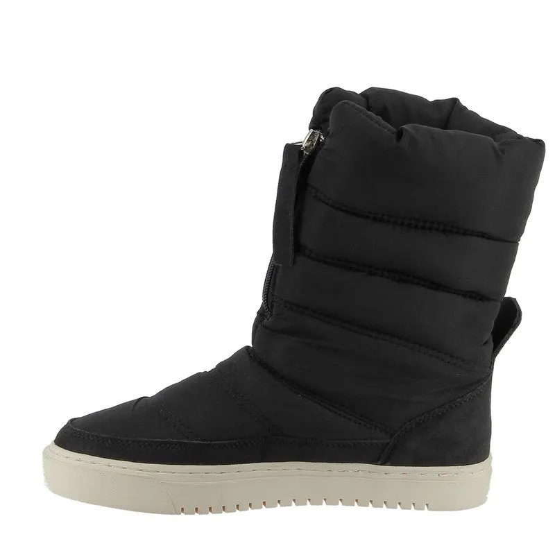 Los Cabos Celena Black Ankle Puffer Boot