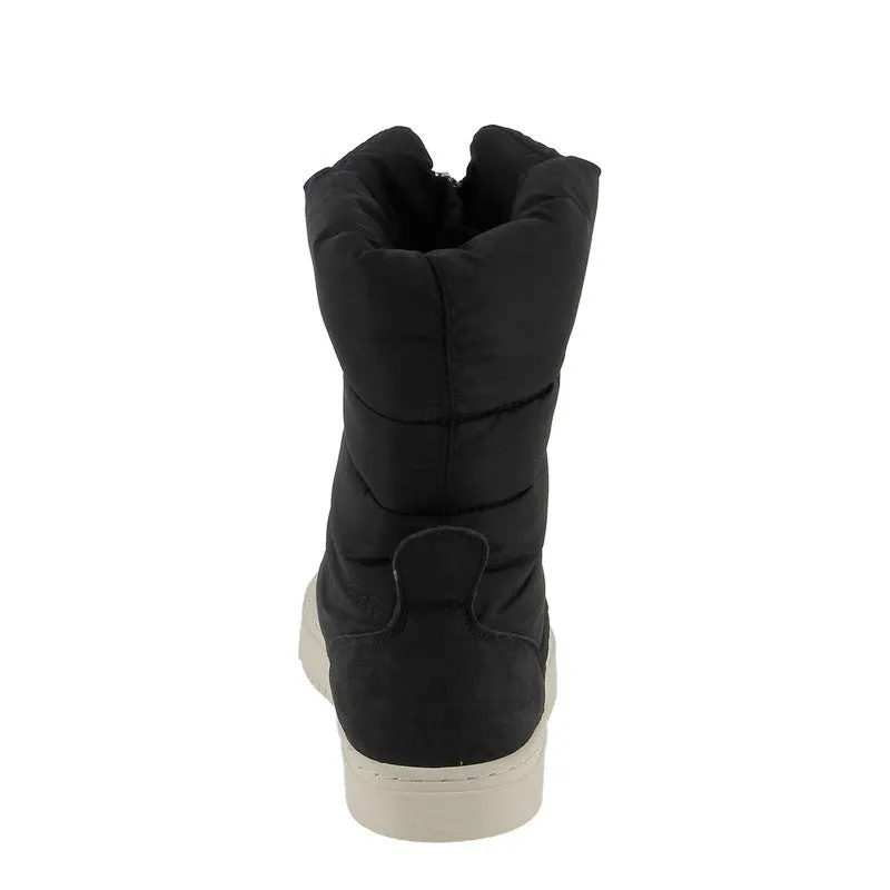 Los Cabos Celena Black Ankle Puffer Boot