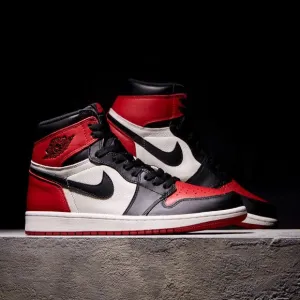 NIKE AIR JORDAN 1 RETRO HIGH OG 'BRED TOE'