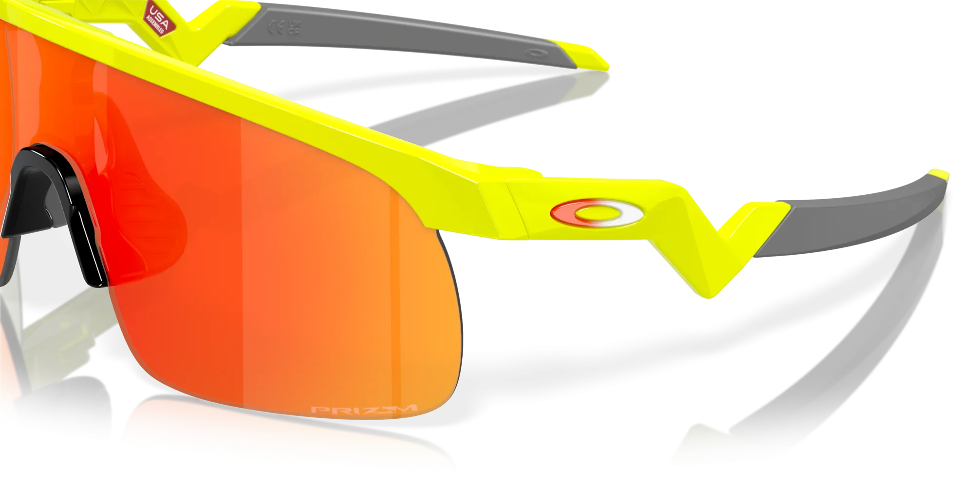 Oakley Resistor Prizm Ruby Lenses Tennis Ball Yellow Frame - (Youth Fit)