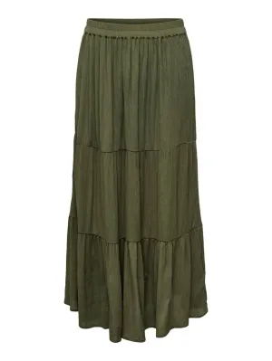 Onlmikka Life Long Skirt Wvn Noos - Army