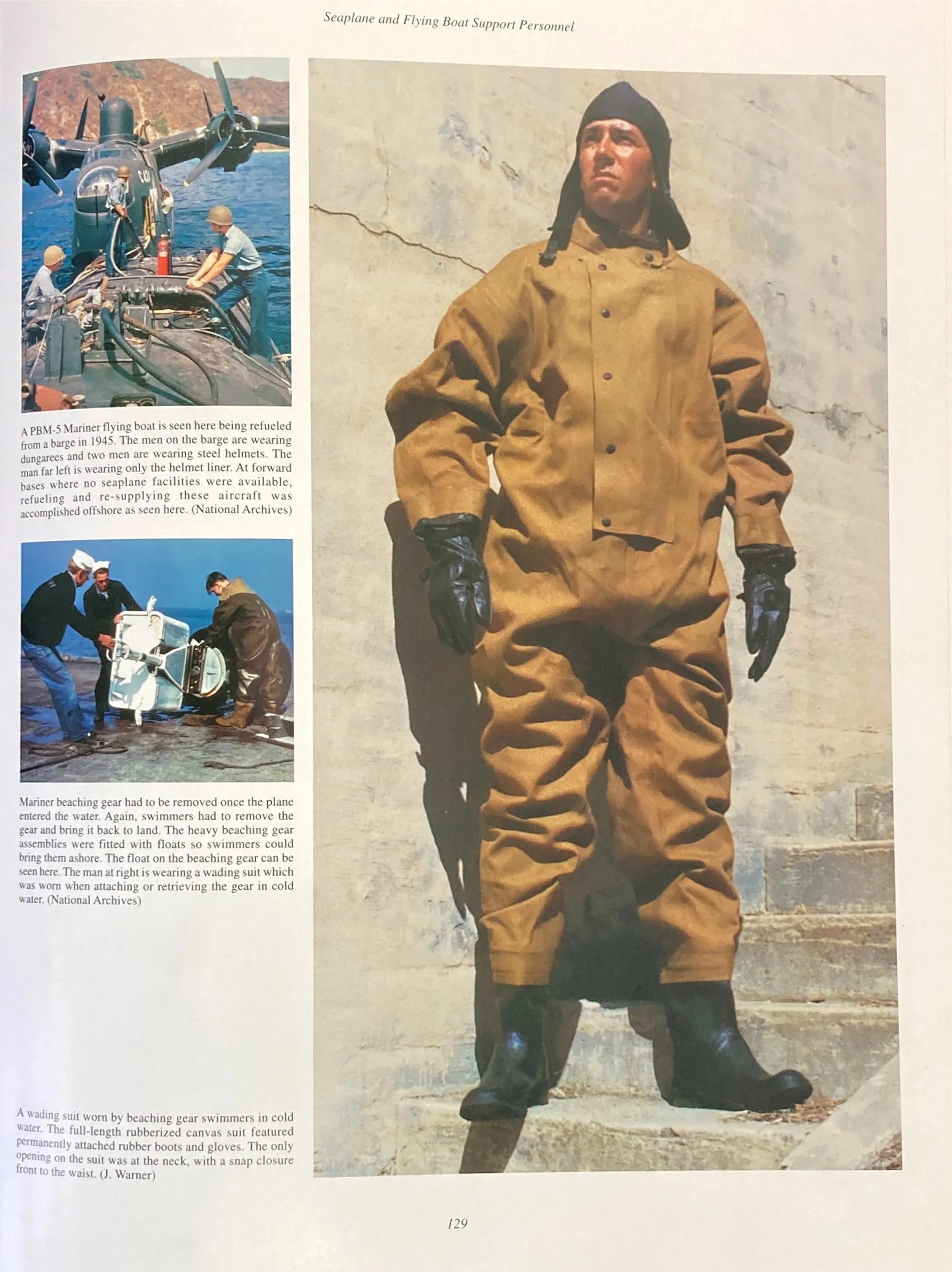 Original U.S. WWII Beaching Gear Wading Suit - As Published in Reference Book