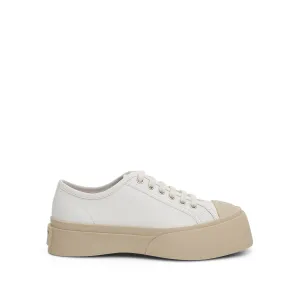 Pablo Lace Up Sneaker in Lily White