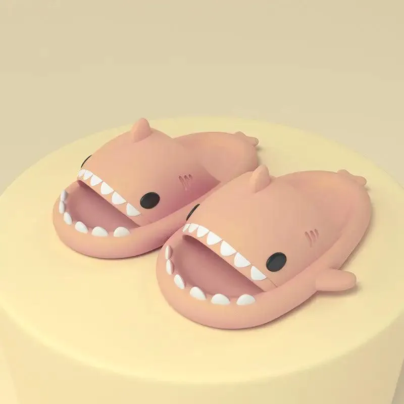 Playful Shark-Themed Slippers for Fun Comfort