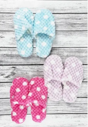 Polka Dot Slippers - #5915-5923