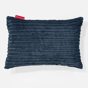 Rectangular Scatter Cushion Cover 35 x 50cm - Cord Navy Blue