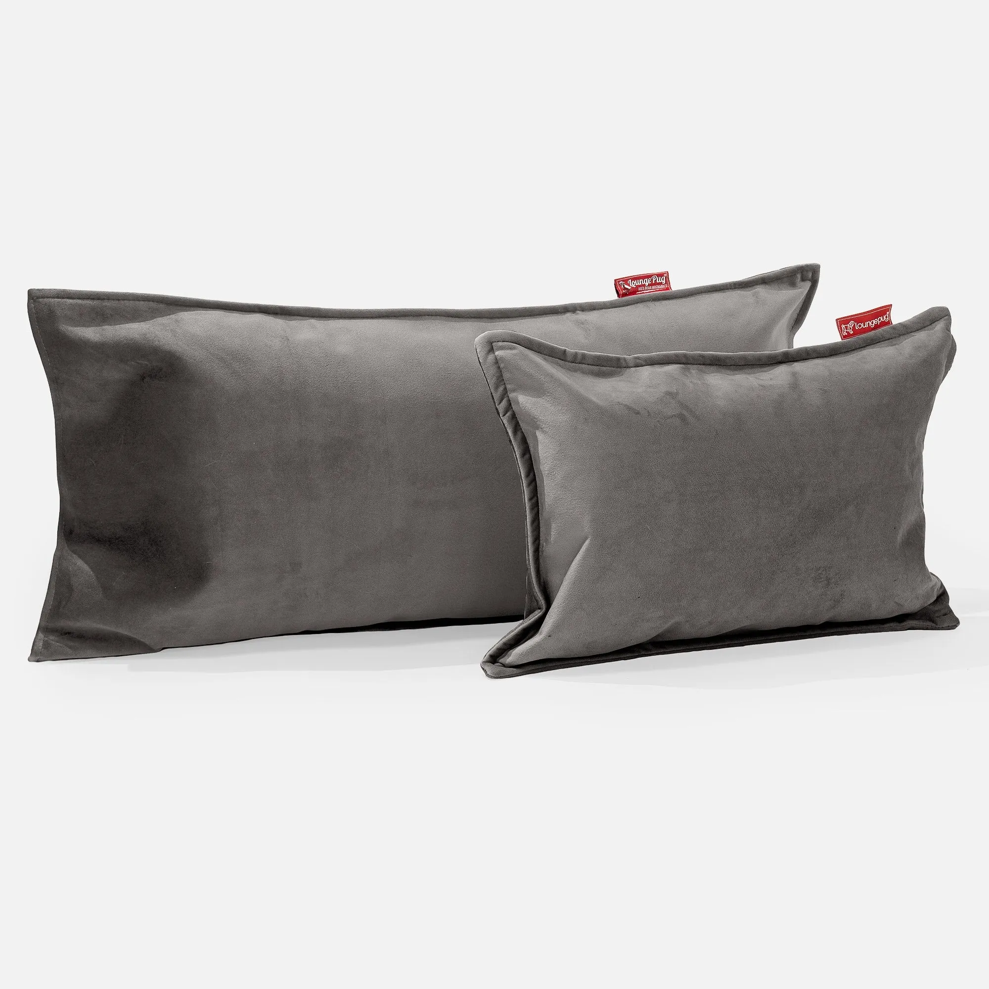 Rectangular Throw Pillow Cover 35 x 50cm - Velvet Graphite Grey