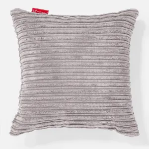 Scatter Cushion Cover 47 x 47cm - Cord Silver Grey