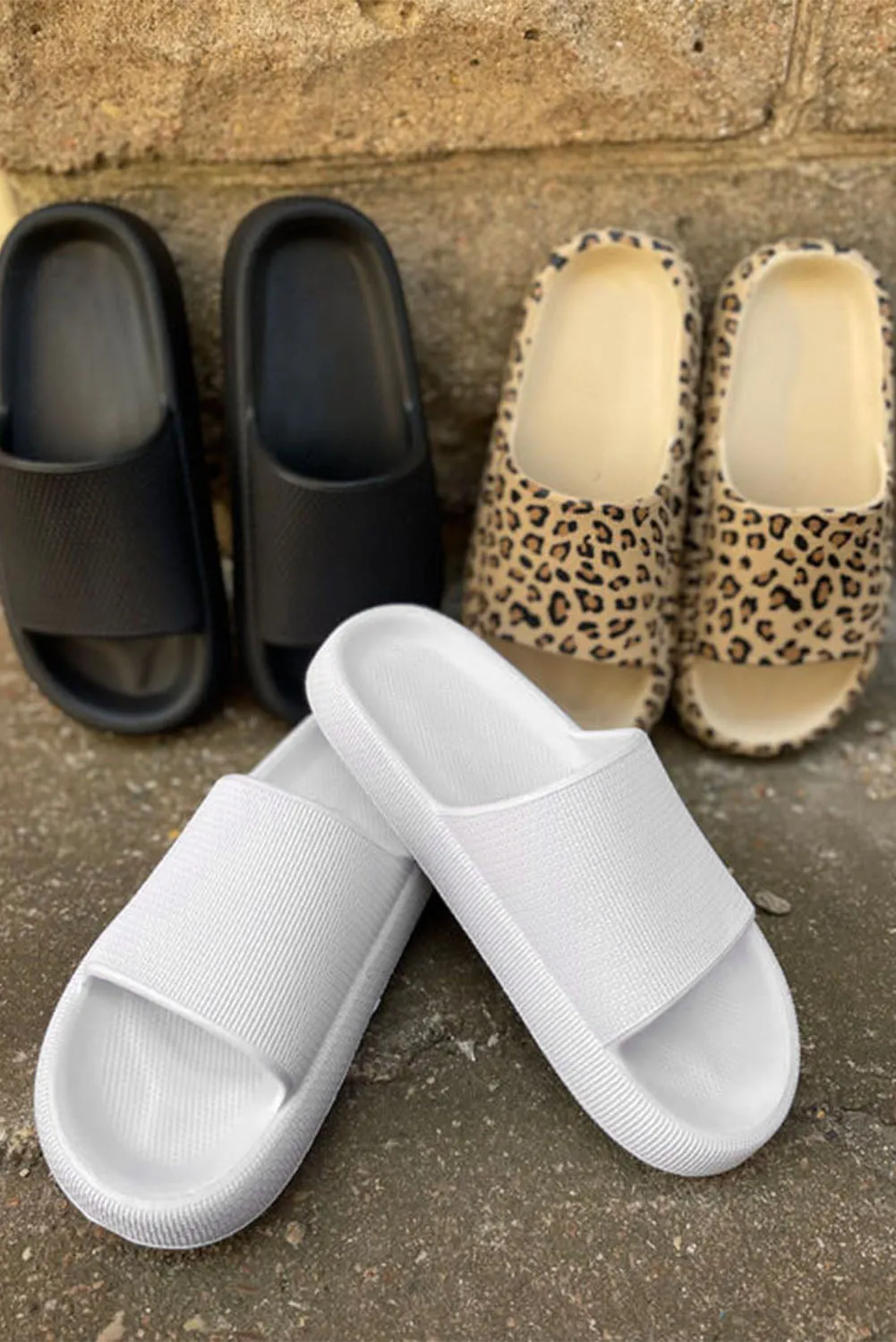 Thick Sole Thick Sole Lounging Slippers Indoor and Outdoor Slides Bathroom Slippers