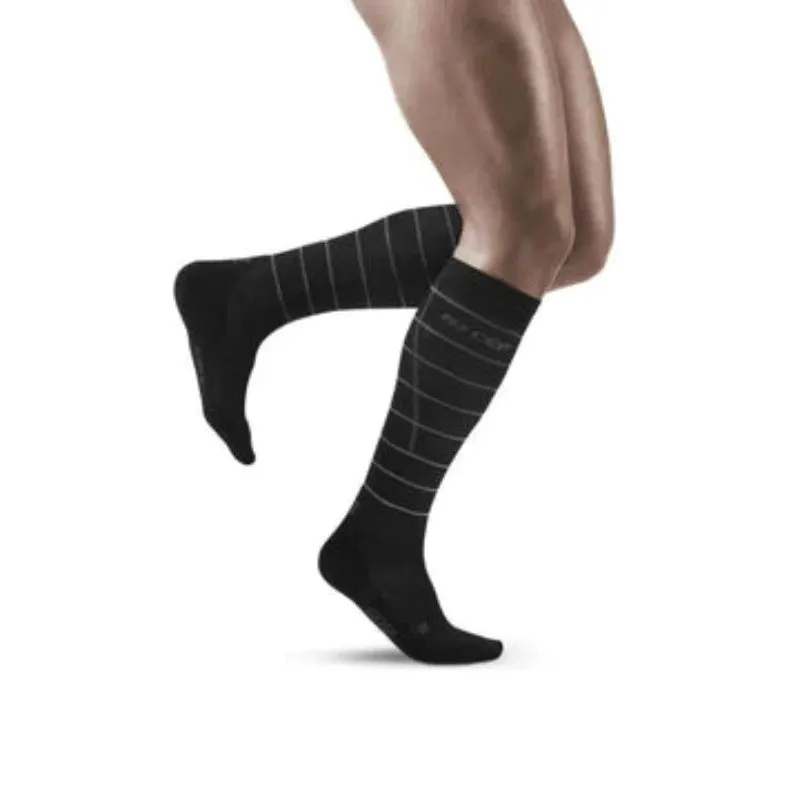 Womens CEP Long Socks Compression Reflective