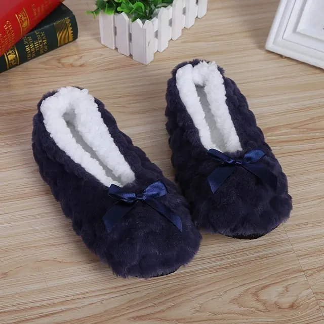 Womens Soft Plush Slippers - Warm, Comfortable & Washable Indoor Carpet Slippers"