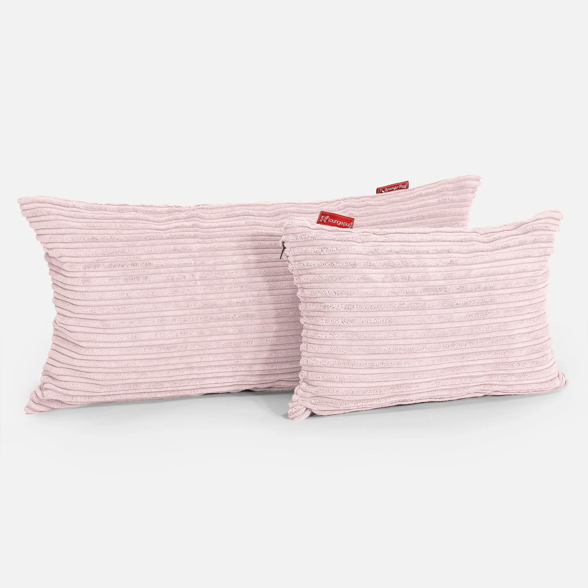 XL Rectangular Support Cushion Cover 40 x 70cm - Cord Blush Pink