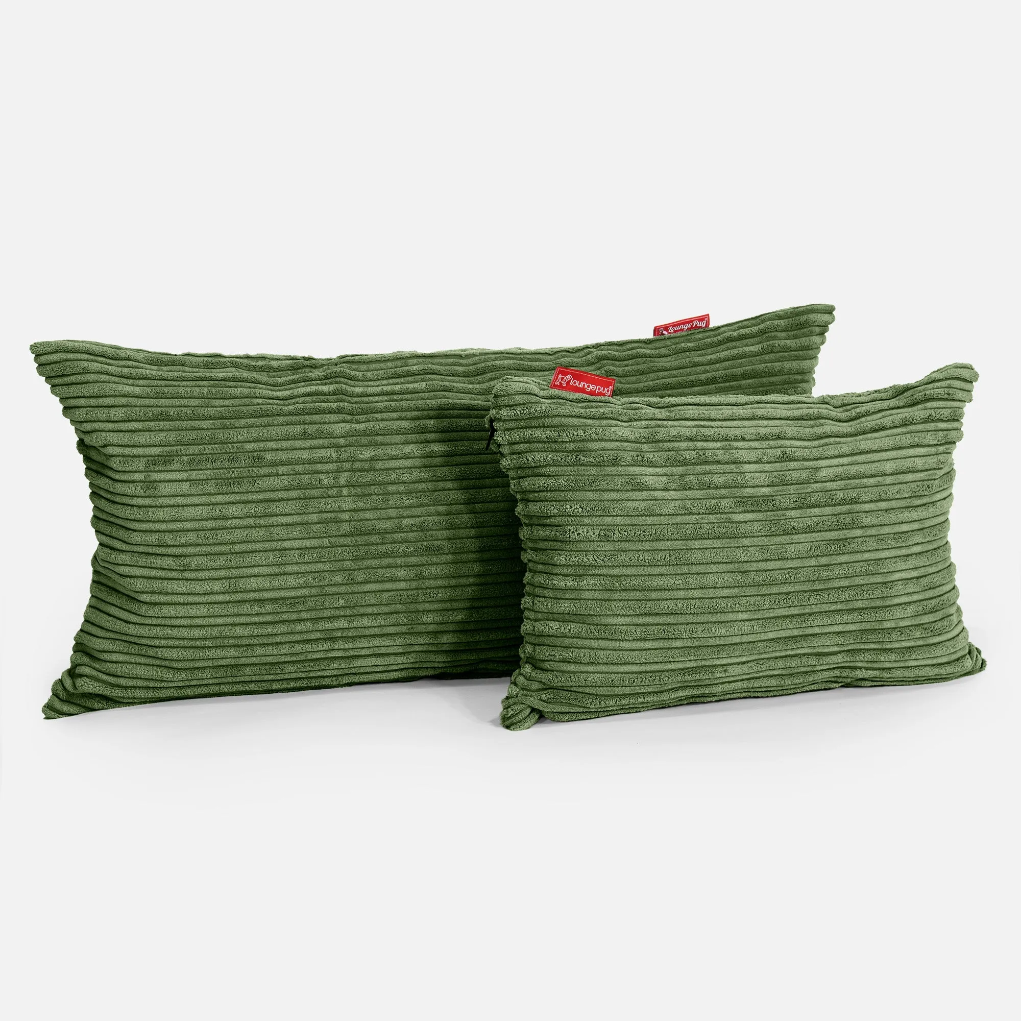 XL Rectangular Support Cushion Cover 40 x 70cm - Cord Forest Green